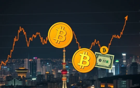 South Korean Won crashes against the dollar as Bitcoin demand rises amid U.S. rate gaps.
