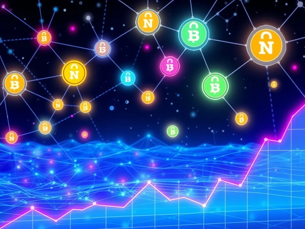 A visual representation of Space ID Crypto's potential growth, featuring digital domains and market trend charts, anticipating an Altcoin Season.