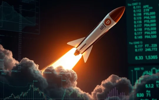 SpaceX Bitcoin transfer impacting corporate Bitcoin strategy and institutional adoption, symbolizing a new era in digital asset management.