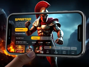 Spartans crypto casino interface with fast withdrawals and transparent rewards