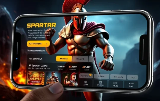 Spartans crypto casino interface with fast withdrawals and transparent rewards