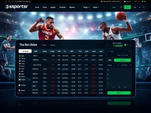Spartans sportsbook interface showcasing real-time odds for high-volatility live betting.
