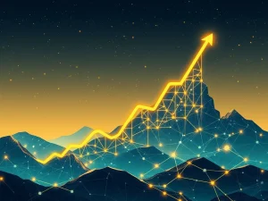 A visual representation of SPK cryptocurrency's impressive growth trajectory, highlighting the impact of strategic partnerships and new product launches.