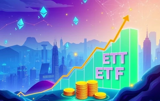 Charts and digital assets illustrating the booming growth of Spot Ether ETFs, highlighting significant Ethereum investments.