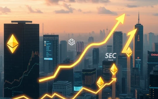 Chart showing surging Spot Ethereum ETFs inflows, indicating strong institutional adoption and positive market dynamics for ETH.