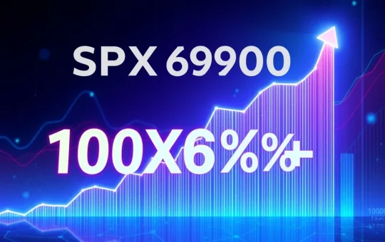 A dynamic chart illustrating the potential for 1000% crypto gains for the SPX6900 crypto token, representing market growth.