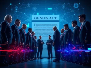 Crucial Stablecoin Regulation: Crypto Industry Fights Banking Lobby Over GENIUS Act Amendments
