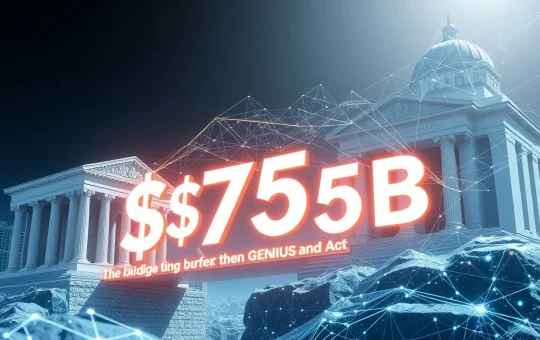 Bank of America's forecast for a significant stablecoin surge driven by the GENIUS Act, illustrating the future of digital assets in banking.
