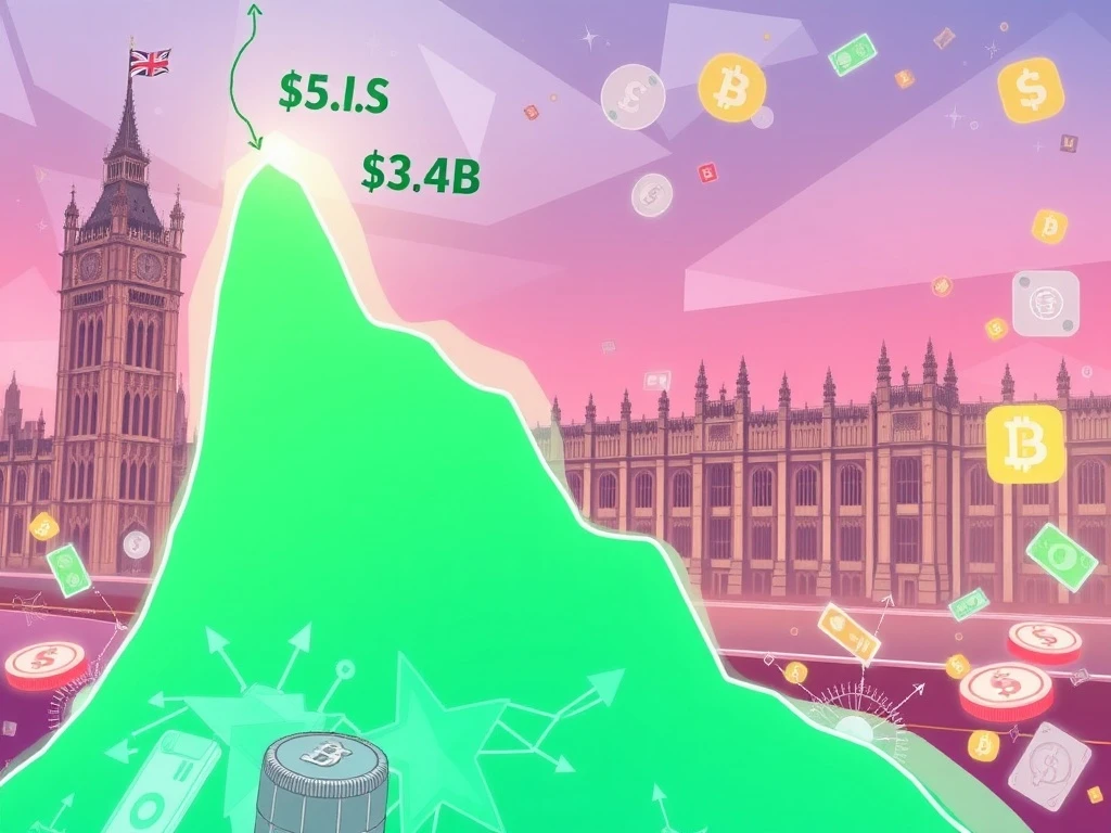 Stablecoin surge and UK fiscal scrutiny amid global economic volatility