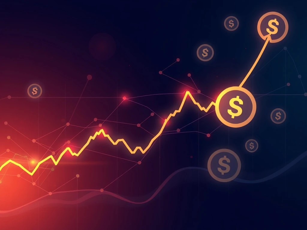 Chart showing Stellar Lumens (XLM) price volatility with signs of a potential rebound fueled by growing network activity.