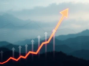 A volatile STO price chart showing a dramatic plunge, symbolizing market uncertainty and the sharp crypto volatility.