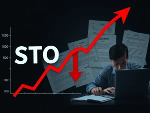STO token price crashing amid regulatory scrutiny and market volatility