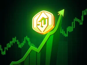 SUI token bullish breakout with rising chart and green momentum