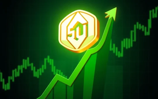 SUI token bullish breakout with rising chart and green momentum