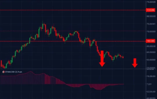 SUIUSDT market chart showing bearish momentum and key support breakdown