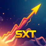 SXT cryptocurrency price chart showing explosive 229% growth amid market volatility