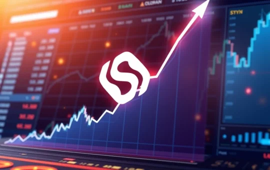 Syn (SYN) cryptocurrency surges amid market volatility with a dramatic price increase.