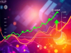 SYRUP price chart showing a significant rebound, indicating strong bullish momentum after reclaiming key exponential moving averages.