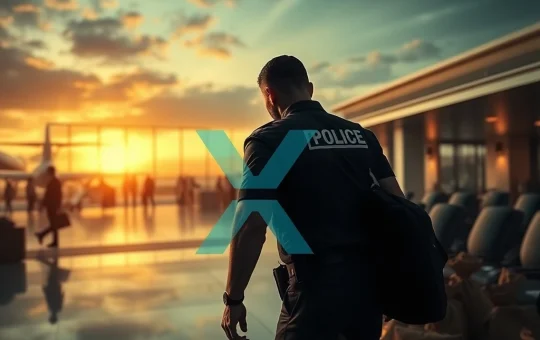 Dramatic arrest scene at an airport following a Tennessee crypto theft involving millions in XRP from a celebrity widow.