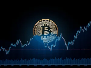 An illustration depicting Tesla's strategic decisions regarding Bitcoin, highlighting the volatility and potential gains of corporate crypto holdings.