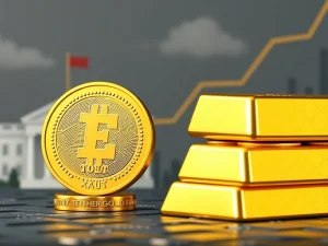 Tether Gold (XAUt) token representing a digital safe-haven asset, mirroring surging gold demand from central banks and institutional investors.