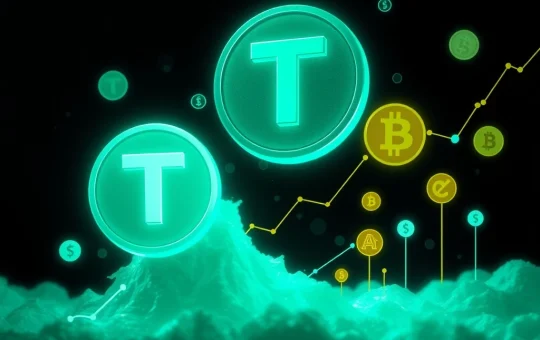 Visualizing the massive Tether USDT issuance impacting crypto market liquidity and fueling altcoin season speculation.
