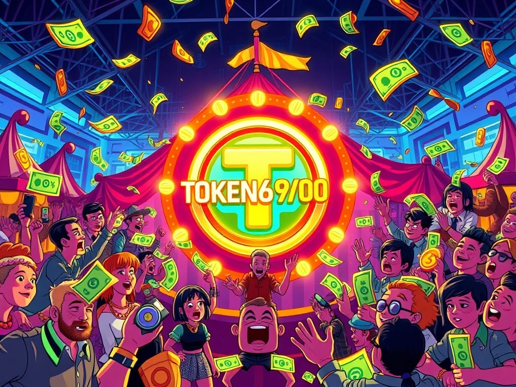 TOKEN6900 meme coin presale frenzy with excited investors
