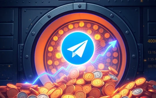 A visual representation of the TON Foundation's strategic $400M treasury, symbolizing financial strength and growth for Toncoin and the Telegram ecosystem.