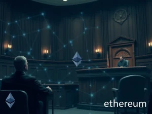 An Ethereum developer testifying in the Tornado Cash trial, emphasizing the complex interplay of blockchain privacy and legal scrutiny.