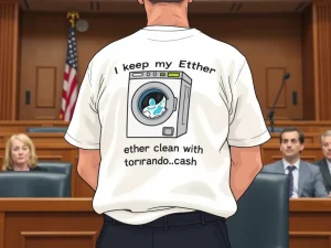 Tornado Cash defendant's T-shirt sparks legal debate on crypto liability