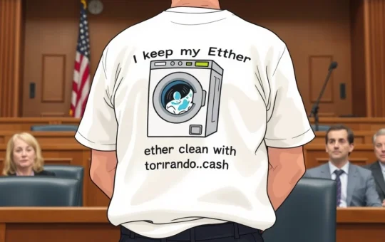 Tornado Cash defendant's T-shirt sparks legal debate on crypto liability