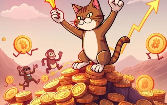 Triumphant Troller Cat meme coin, representing its explosive ROI, stands out from other chaotic meme coins.