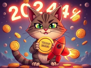 Troller Cat meme coin soaring past falling competitors in crypto market
