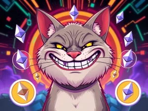 Troller Cat meme coin with high ROI and APY staking rewards for crypto beginners
