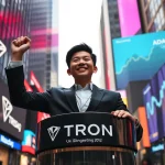 TRON’s Remarkable Ascent: Justin Sun Rings Nasdaq Bell as TRX Market Cap Eclipses Cardano (ADA)