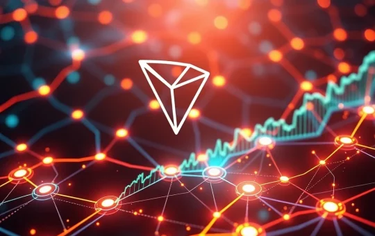 Chart showing TRON's impressive Q2 2025 revenue and market cap growth, highlighting its strong financial performance.