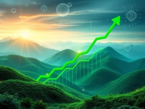 Dynamic chart showing a massive TRU price surge, symbolizing rapid short-term crypto gains and market excitement.