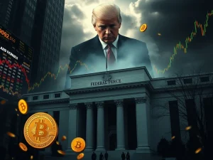Trump's pressure on the Fed causes Bitcoin and gold markets to plunge.