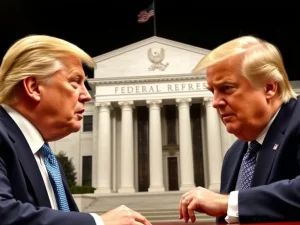 Trump Fed Showdown: Former President Donald Trump presses Jerome Powell on interest rates amidst criticism of Federal Reserve renovation costs.