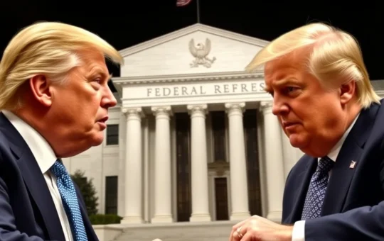 Trump Fed Showdown: Former President Donald Trump presses Jerome Powell on interest rates amidst criticism of Federal Reserve renovation costs.