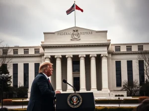 President Trump criticizing the Federal Reserve's expensive renovation project, highlighting political tensions over economic policy and the role of Jerome Powell.