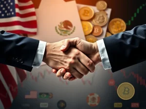 Trump Mexico trade talks impact on global markets and cryptocurrency