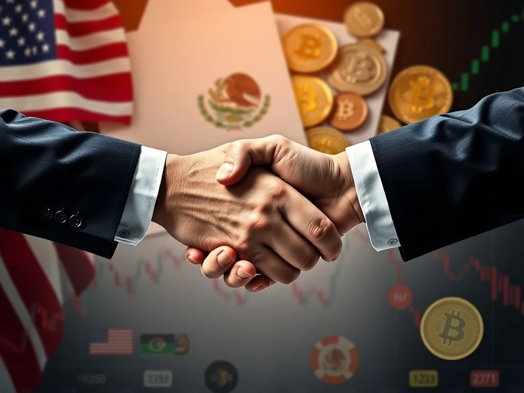 Trump Mexico trade talks impact on global markets and cryptocurrency
