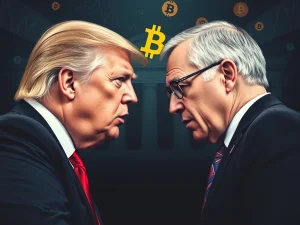 Trump criticizes Powell over Fed rate hold, impacting cryptocurrency markets