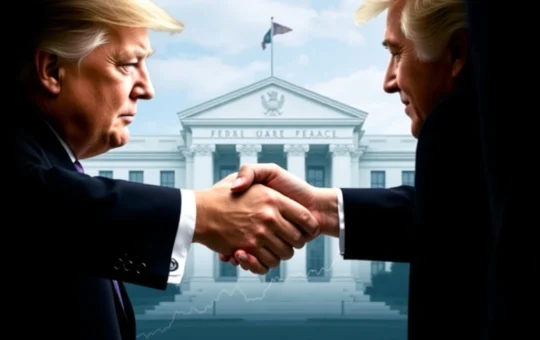 Donald Trump and Jerome Powell symbolize a strategic shift towards upholding Federal Reserve independence for crucial market stability.