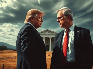 Trump pressures Powell regarding crucial interest rate cuts, impacting global markets and cryptocurrency volatility.