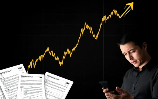 TRX price drop amid regulatory scrutiny and market correction