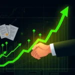 A dramatic chart showing the TST price surge, illustrating the impact of new crypto regulations and renewed investor confidence.