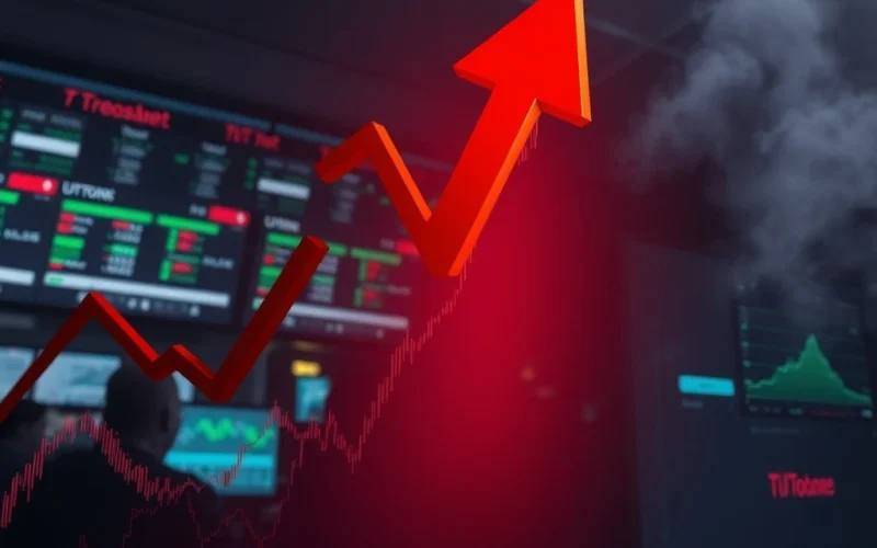 TUT token price crashing amid extreme crypto volatility shown on trading charts
