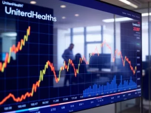 UnitedHealth Q2 earnings report showing stock decline and financial charts